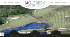 Desktop Screenshot of bigcreekgolf.com